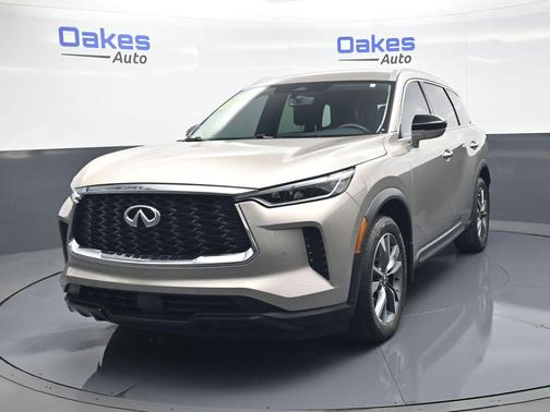Warm Titanium 2025 INFINITI QX60 Luxe