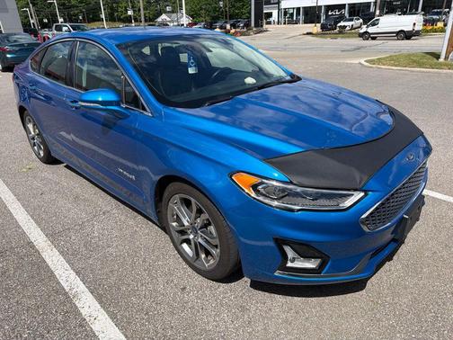 Velocity Blue Metallic 2019 Ford Fusion Hybrid Titanium