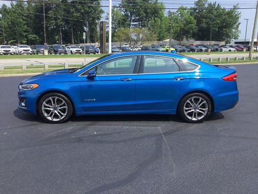 Velocity Blue Metallic 2019 Ford Fusion Hybrid Titanium