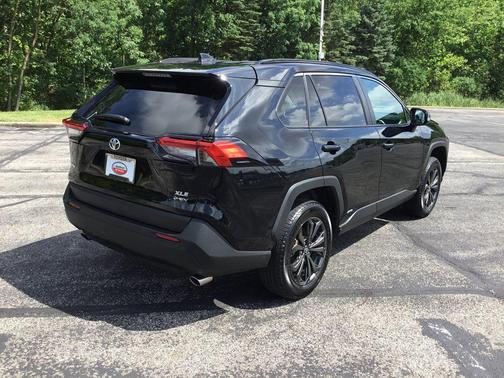 Midnight Black Metallic 2025 Toyota RAV4 Hybrid XLE Premium