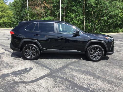 Midnight Black Metallic 2025 Toyota RAV4 Hybrid XLE Premium
