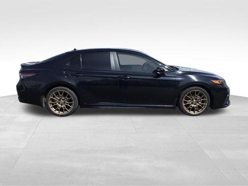 Midnight Black Metallic 2024 Toyota Camry Hybrid SE