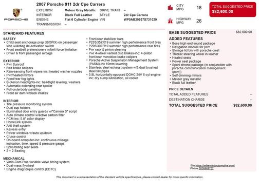 2007 Porsche 911 911 Carrera S