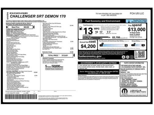 2023 Dodge Challenger SRT Demon
