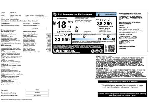 2025 Aston Martin Vantage Base
