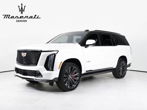 Crystal White Tricoat 2025 Cadillac Escalade V-Series
