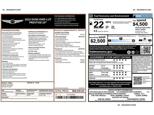 Savile Silver 2023 Genesis GV80 2.5T