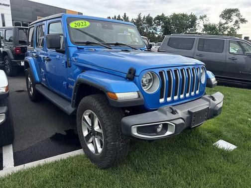 Hydro Blue Pearl 2022 Jeep Wrangler Unlimited Sahara