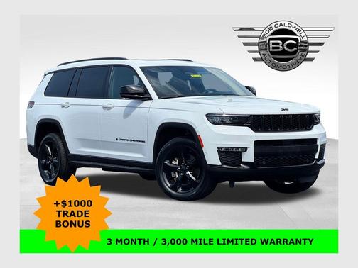 Bright White Clearcoat 2024 Jeep Grand Cherokee L Limited