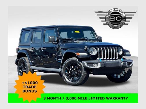 Black Clearcoat 2023 Jeep Wrangler 4xe Sahara