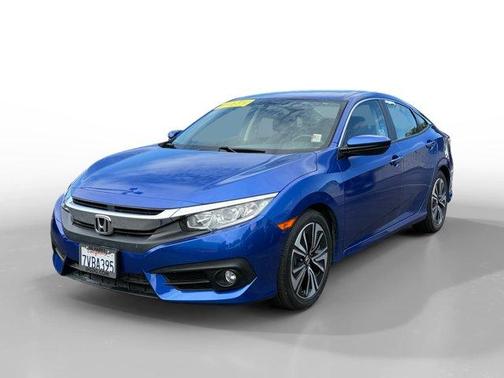 Aegean Blue Metallic 2016 Honda Civic EX-L