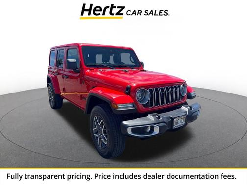Firecracker Red Clearcoat 2025 Jeep Wrangler 4-Door Sahara 4x4