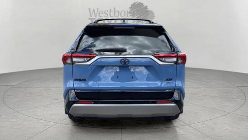 Cavalry Blue/Midnight Black Metallic 2025 Toyota RAV4 Hybrid SE