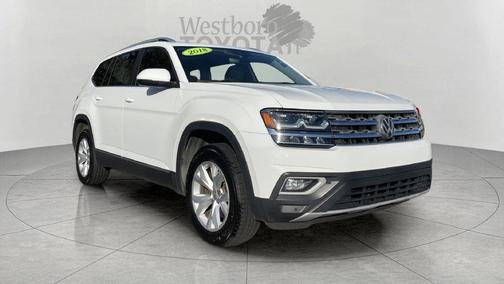 Pure White 2018 Volkswagen Atlas 3.6L SEL