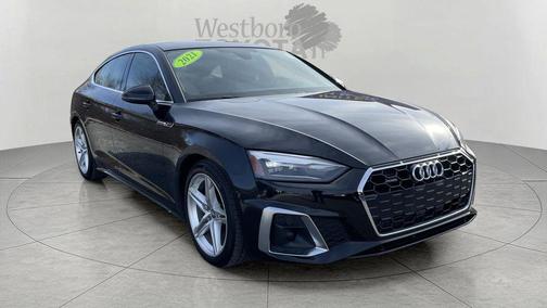 Black Metallic 2021 Audi A5 Sportback 45 S Line Premium