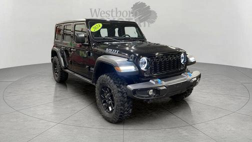 Black Clearcoat 2024 Jeep Wrangler 4xe Willys