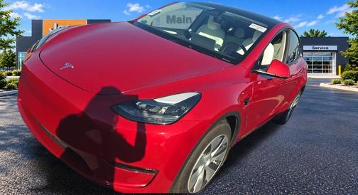 Red 2024 Tesla Model Y Long Range