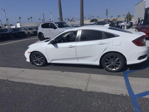 Platinum White Pearl 2020 Honda Civic EX