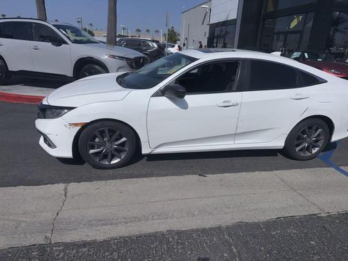 Platinum White Pearl 2020 Honda Civic EX
