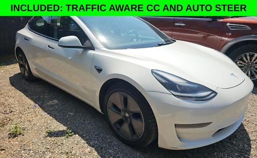 Pearl White Multi-Coat 2021 Tesla Model 3 Standard Range Plus