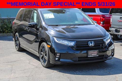 Crystal Black Pearl 2024 Honda Odyssey Sport