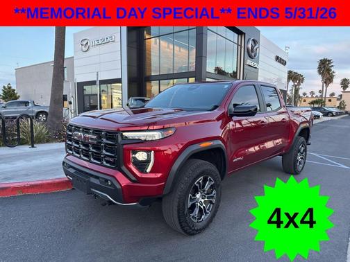 Volcanic Red Tintcoat 2023 GMC Canyon AT4