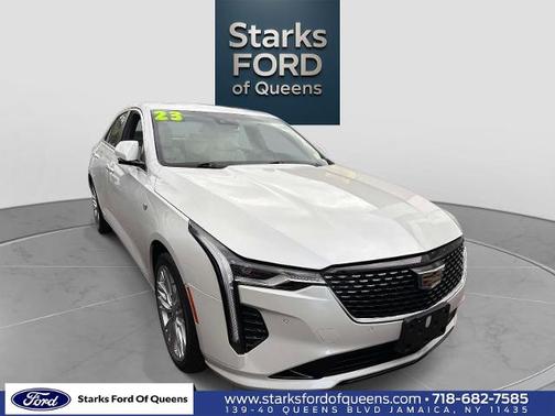 Crystal White 2023 Cadillac CT4 PREMIUM LUXURY