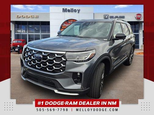 Gray Metallic 2025 Ford Explorer Platinum