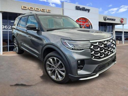Gray Metallic 2025 Ford Explorer Platinum