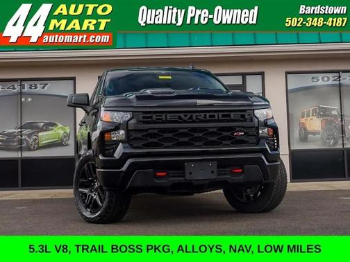 Black 2025 Chevrolet Silverado 1500 Custom Trail Boss
