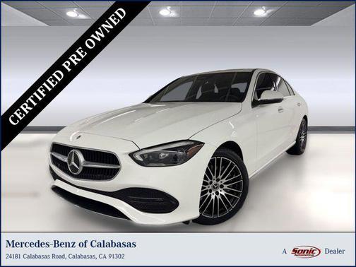 Polar White 2023 Mercedes-Benz C-Class Sedan