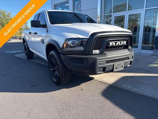 Bright White Clearcoat 2022 RAM 1500 Classic Warlock Quad Cab 4x4 6'4' Box