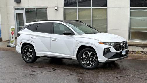White Pearl 2024 Hyundai TUCSON Hybrid N Line