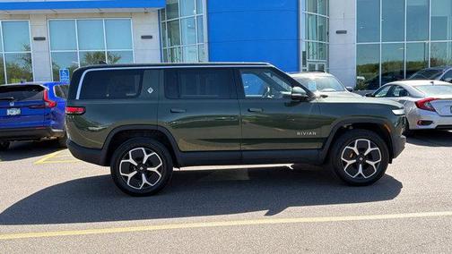 Forest Green 2024 Rivian R1S Adventure Quad Motor Large Pack