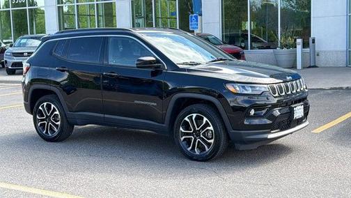 Diamond Black 2023 Jeep Compass Limited