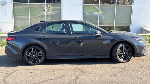 Midnight Black Metallic 2025 Toyota Camry XSE