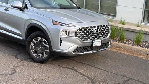 Shimmering Silver 2023 Hyundai SANTA FE HEV Blue