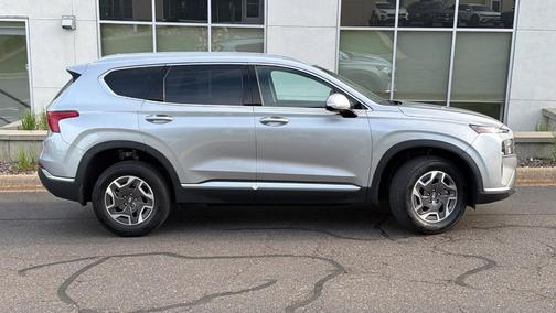 Shimmering Silver 2023 Hyundai SANTA FE HEV Blue