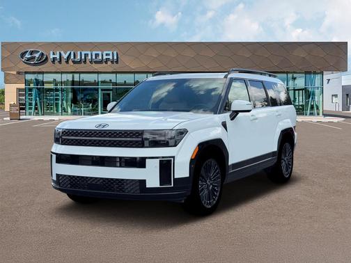 White 2026 Hyundai SANTA FE HEV Calligraphy