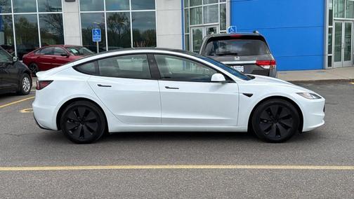 White 2025 Tesla Model 3 Long Range