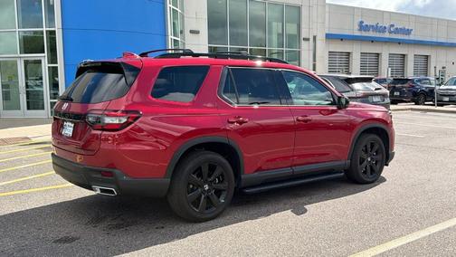 Radiant Red Metallic II 2025 Honda Pilot Black Edition