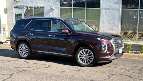 Burgundy 2020 Hyundai PALISADE Limited