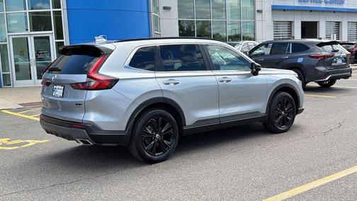 Solar Silver Metallic 2025 Honda CR-V Hybrid Sport Touring