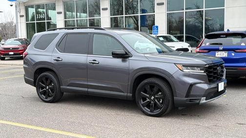 Modern Steel Metallic 2025 Honda Pilot Black Edition