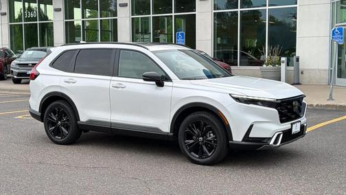 Platinum White Pearl 2026 Honda CR-V Hybrid Sport Touring