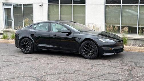 Black 2022 Tesla Model S Plaid