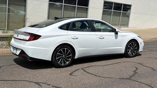Quartz White 2021 Hyundai SONATA Limited