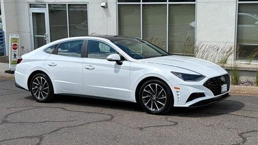 Quartz White 2021 Hyundai SONATA Limited