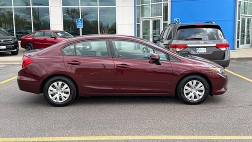 Crimson Pearl 2012 Honda Civic LX