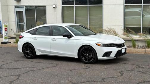 Platinum White Pearl 2024 Honda Civic Sport